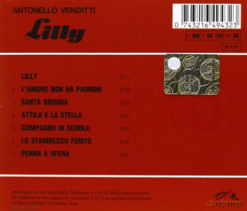 Antonello Venditti: Lilly [CD]