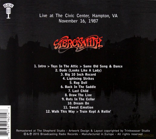 Aerosmith: Live 1987 [CD]