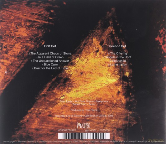 Travis & Fripp: Live At Coventry Cathedral [CD]
