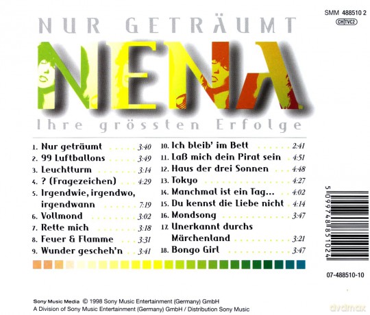 Nena: Nur getraumt - Ihre grossten Erfolge [CD]