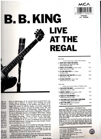 B.B. King: Live At The Regal [Winyl]