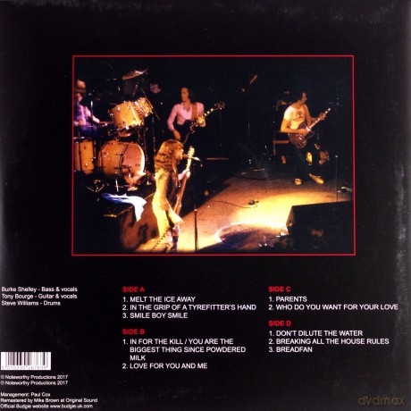 Budgie: Live In Los Angeles 1978 [2xWinyl]