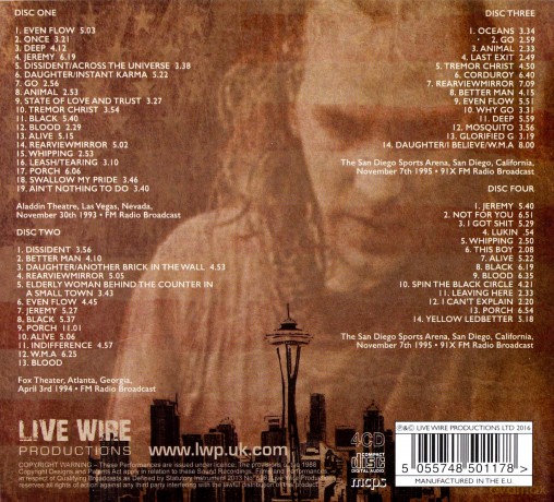 Pearl Jam: Live On Air [4CD]
