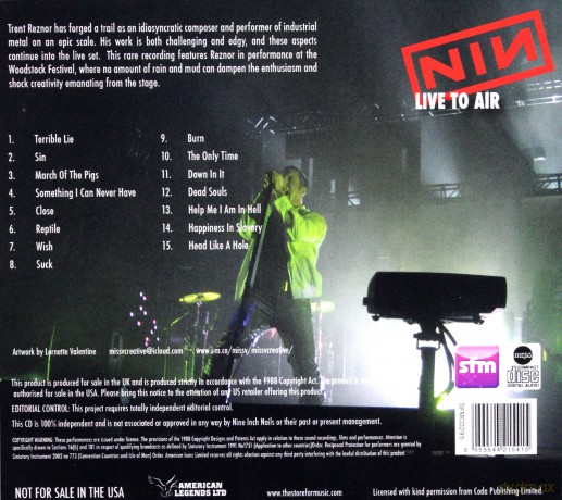 Nine Inch Nails: Live To Air [CD]