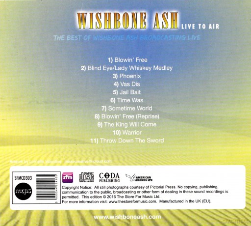 Wishbone Ash: Live To Air [CD]