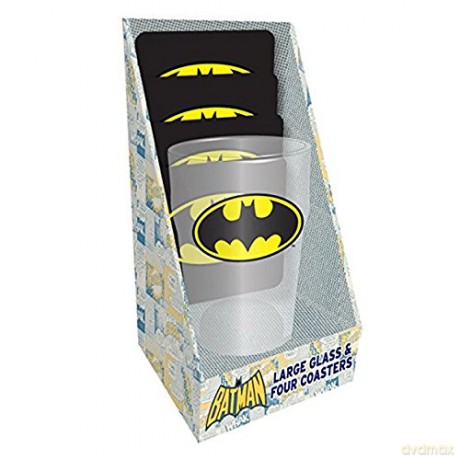 Batman: Logo Glass Coaster Set