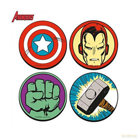 Marvel: Logos Zestaw 4 Podstawek
