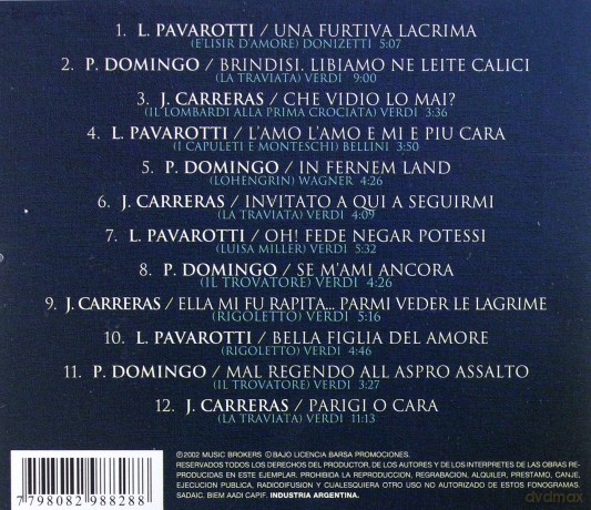 Pavarotti & Carreras & Domingo: Los Tres Tenores - En Concierto [CD]