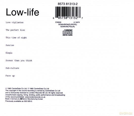 New Order: Low-Life [CD]