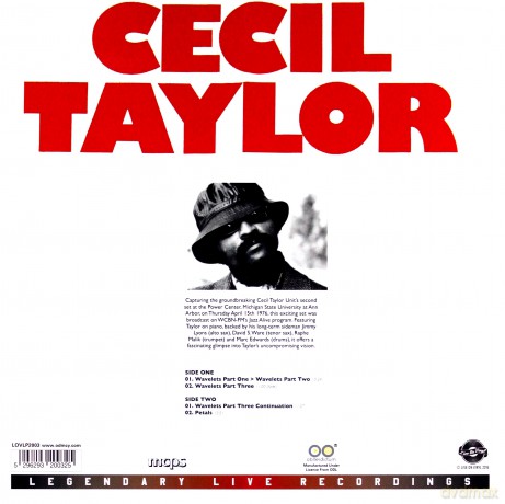 Cecil Taylor: Michigan State University. April 15th 1976 [Winyl]