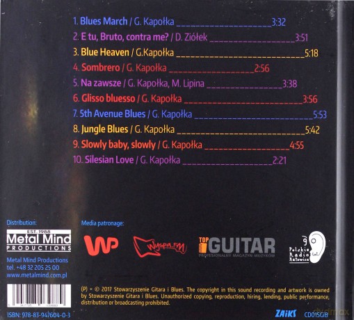 Grzegorz Kapołka Trio: 5th Avenue Blues [CD]