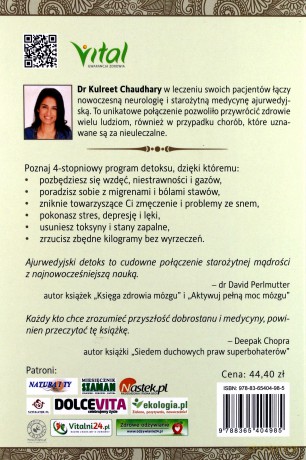 Ajurwedyjski detoks. Naukowo potwierdzony 4-stopniowy program na stany zapalne, zdrowie jelit, ciała i umysłu - Kulreet Chaudhary [KSIĄŻKA]