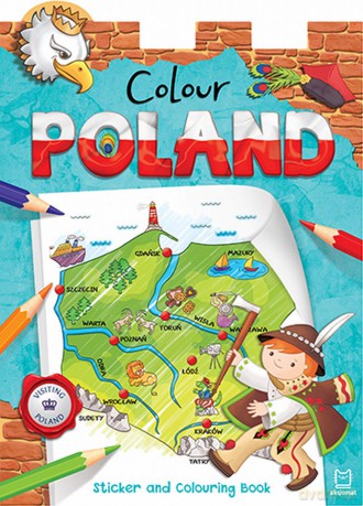 Colour Poland sticker and colouring book for children [KSIĄŻKA]