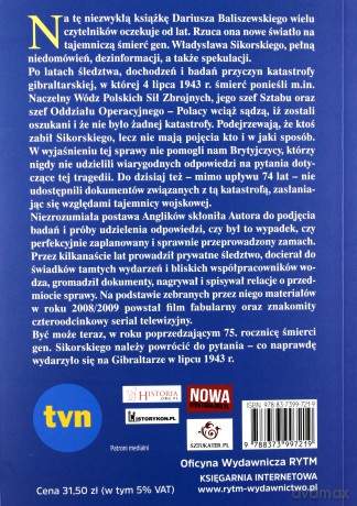 Gibraltar. Tajemnica Sikorskiego - Dariusz Baliszewski [KSIĄŻKA]