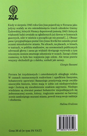 Między murami. Pięć historii ferraryjskich - Giorgio Bassani [KSIĄŻKA]