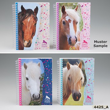 Notesik spiralny Horses dreams fioletowy
