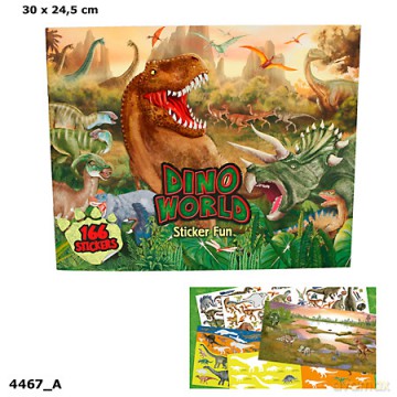 Zestaw kreatywny z naklejkami Dino world