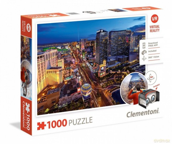 CLEMENTONI 1000 el. Las Vegas Virtual Reality [PUZZLE]