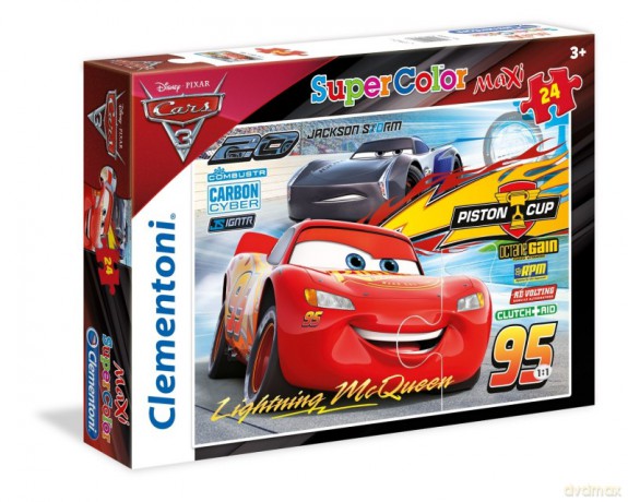 CLEMENTONI 24 el. Maxi Cars 3 [PUZZLE]