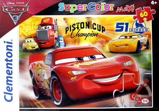 CLEMENTONI 60 el. Maxi Cars 3 [PUZZLE]