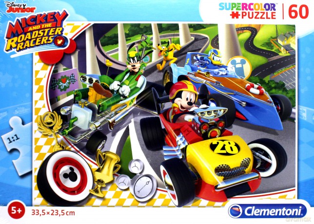 CLEMENTONI 60 el. Mickey And The Roadster Racers [PUZZLE]