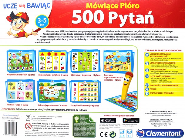 Mówiące Pióro 500 Pytań [GRA]