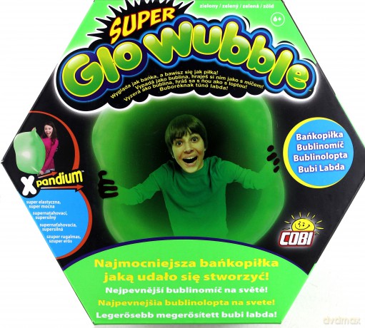 WUBBLE Super Glo bez pompki, Zielona