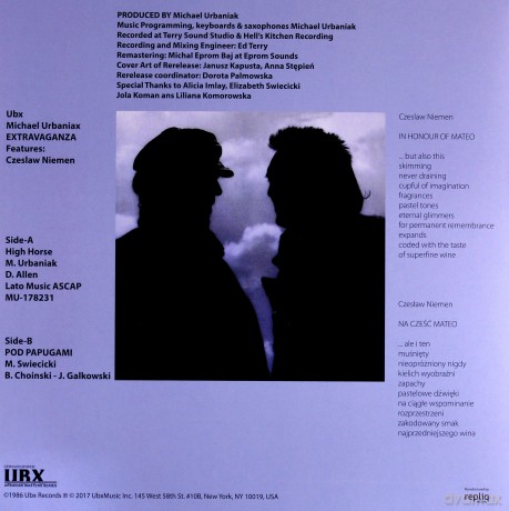 Michał Urbaniak & Czesław Niemen: Extravaganza [Winyl]+[CD]