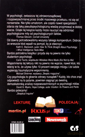 50 wielkich mitów psychologii popularnej - Scott O. Lilienfeld [KSIĄŻKA]