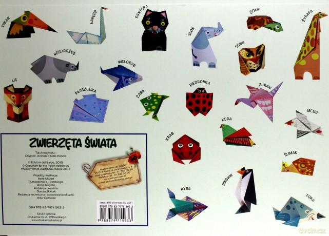 Origami. Zwierzęta świata - Irene Mazza [KSIĄŻKA]