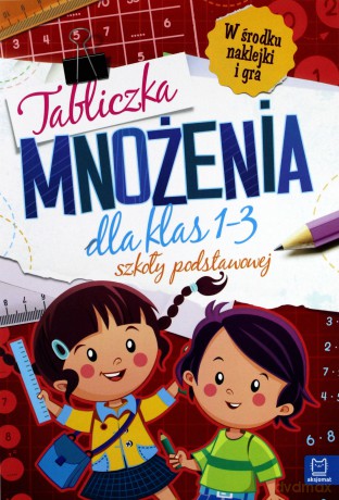 Tabliczka mnożenia dla klas 1-3 szkoły podstawowej [KSIĄŻKA]