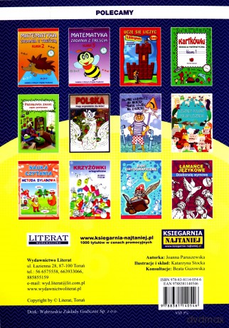 Wesołe wierszyki matematyczne 3-6 lat - Joanna Paruszewska [KSIĄŻKA]