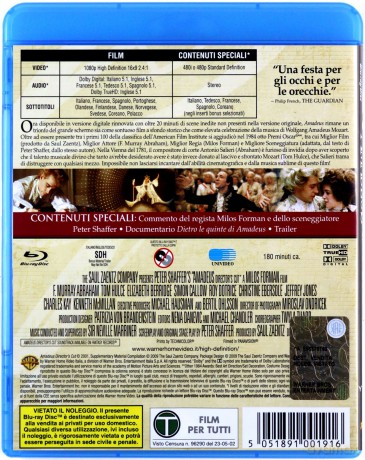 Amadeusz (wersja reżyserska) [Blu-Ray]