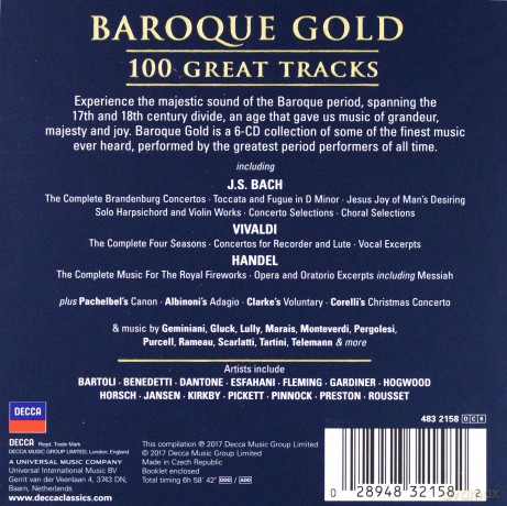 Baroque Gold 100 Great Tracks [BOX] [6CD]