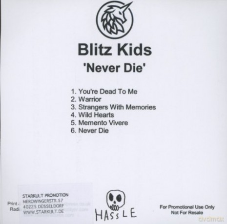 Blitz Kids: Never Die [CD]