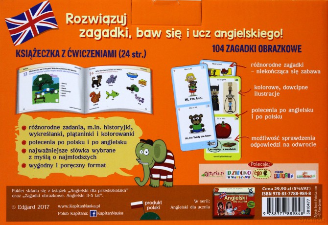 Angielski dla przedszkolaka. Kapitan Nauka [KSIĄŻKA]