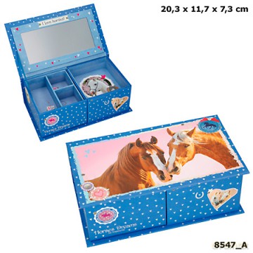 Szkatułka Horses dreams granatowa