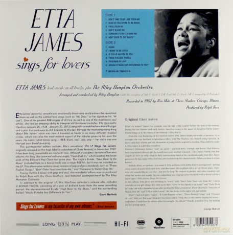 Etta James: Sings For Lovers [Winyl]
