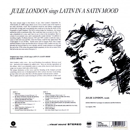 Julie London: Sings Latin In A Satin Mood [Winyl]