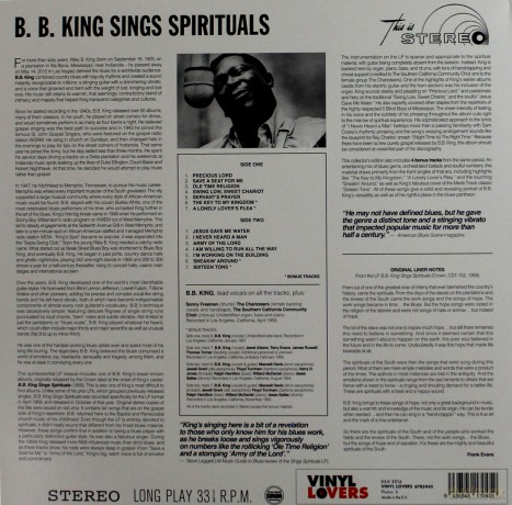 B.B. King: Sings Spirituals [Winyl]
