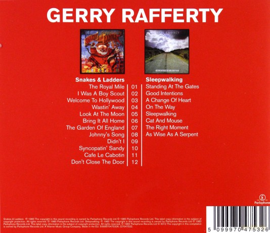 Gerry Rafferty: Snakes And Ladders/Sleepwalking [2CD]