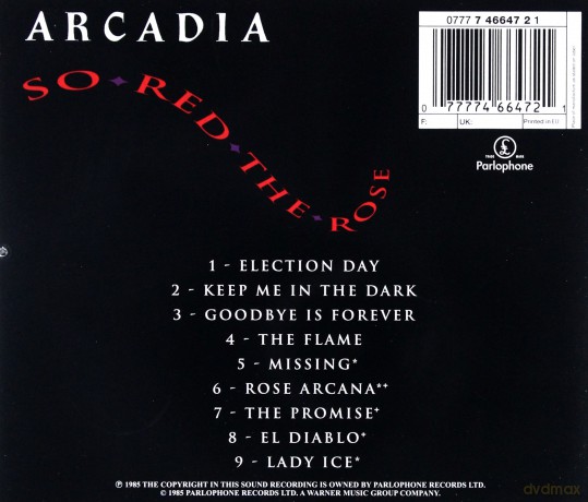 Arcadia: So Red The Rose [CD]