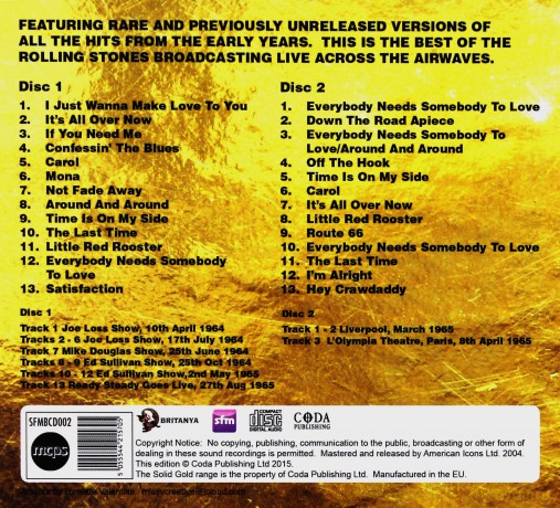 The Rolling Stones: Solid Gold - The Greatest Hits On Air [2CD]