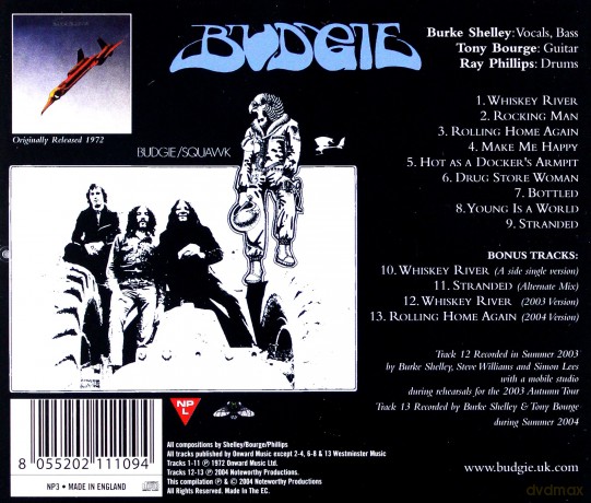 Budgie: Squawk [CD]