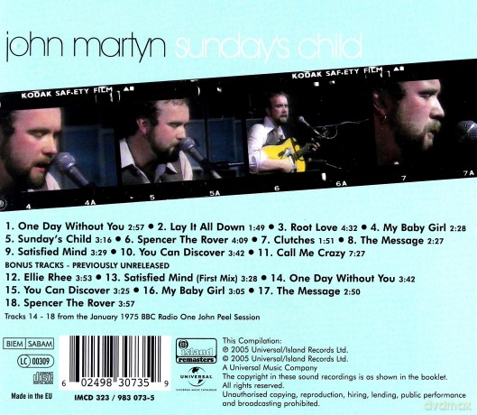 John Martyn: Sundays Child [CD]