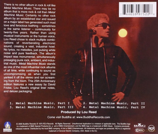Lou Reed: Metal Machine Music [CD]