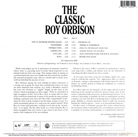 Roy Orbison: The Classic Roy Orbison [Winyl]