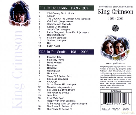 King Crimson: The Condensed 21st Century Guide To [2CD]