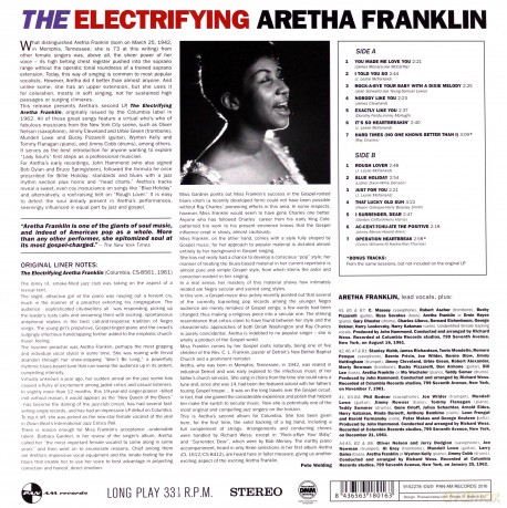 Aretha Franklin: The Electrifying + 2 Bonus Tracks [Winyl]
