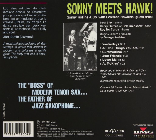 Sonny Rollins: Sonny Meets Hawk (digipack) [CD]